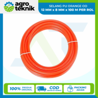 SELANG PU ORANGE OD 12 MM x 8 MM x 100 M PER ROL
